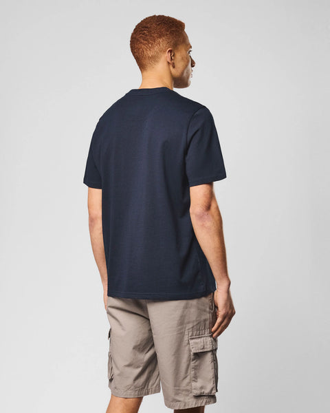 Weekend Offender Millergrove T Shirt In Navy/Coral