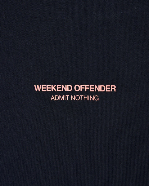 Weekend Offender Millergrove T Shirt In Navy/Coral
