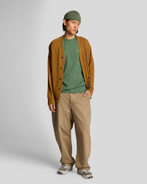 Lyle & Scott TS2007V Embroidered T-Shirt In Duck Green/ Cove