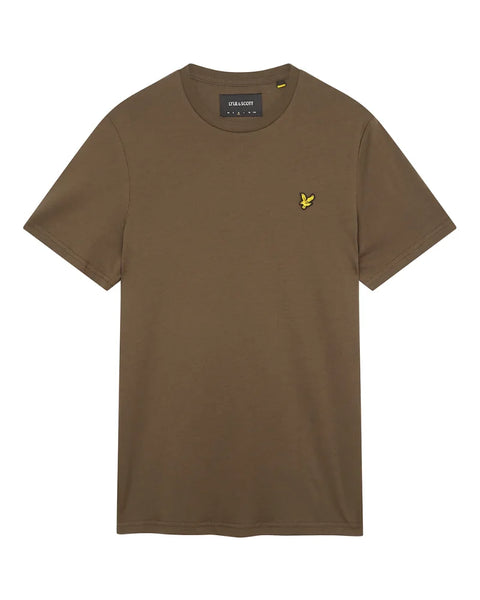 Lyle & Scott TS400VOG Plain T Shirt in olive