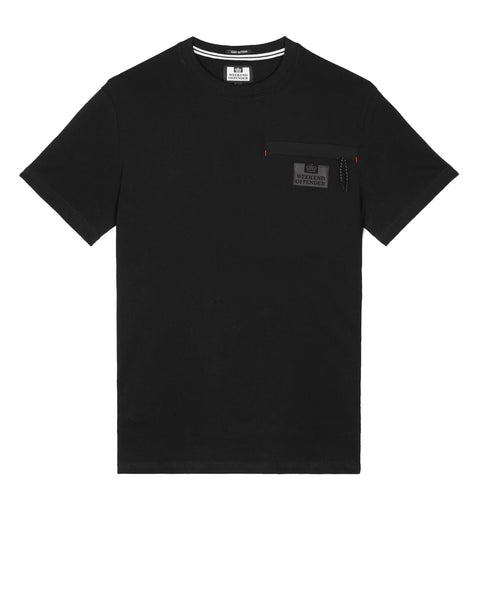 Weekend Offender Koekohe Technical T Shirt In Black