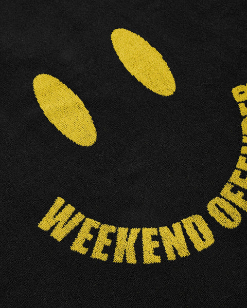 Weekend Offender Smiley Towel In Black