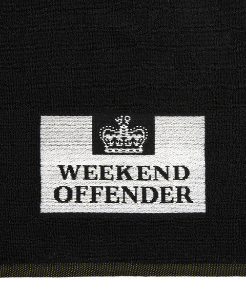 Weekend Offender Smiley Towel In Black