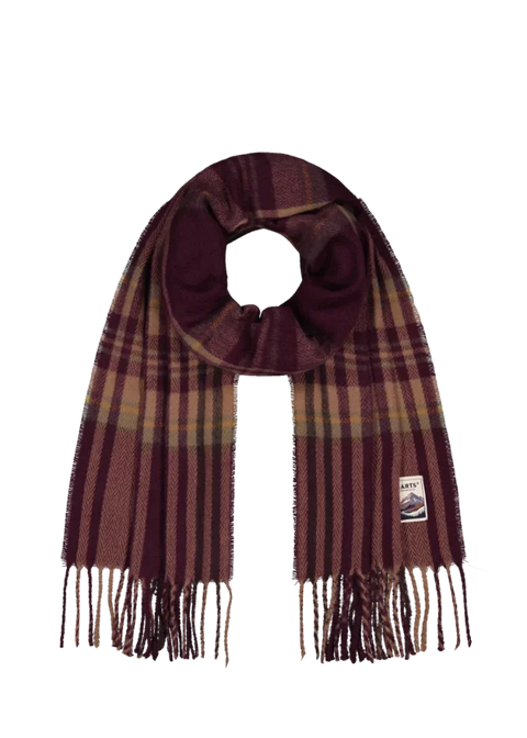 Barts Wallash Scarf Burgundy One Size