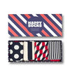 Happy Socks XBDO09-6002 4-Pack Classic Navy Socks Gift Set