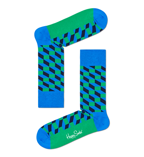 Happy Socks XNAV09-6600 4 Pack Navy Socks Gift Set