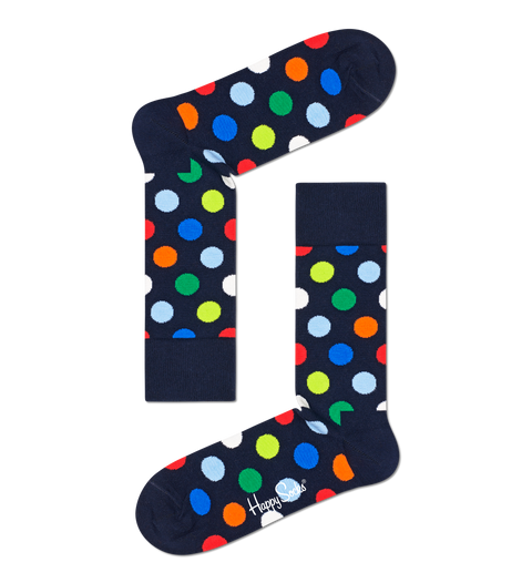 Happy Socks XNAV09-6600 4 Pack Navy Socks Gift Set