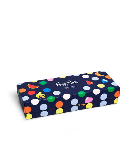 Happy Socks XNAV09-6600 4 Pack Navy Socks Gift Set