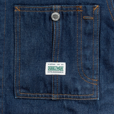 Dubbleware Dwm2602-0801 Zip Rider Chore Jacket Rinse Wash