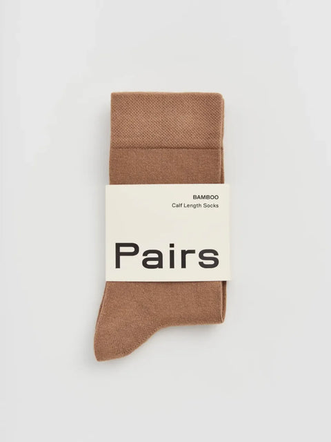 Pairs BAMBISCL25 Biscuit Beige Bamboo Socks