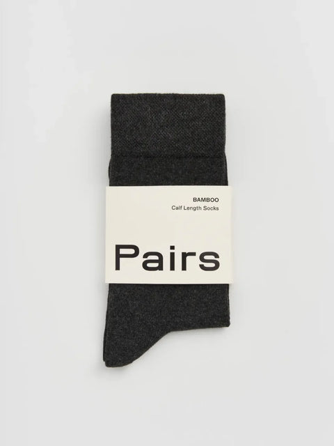 Pairs BAMCHARL25 Storm Grey Bamboo Socks