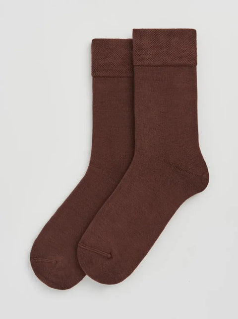 Pairs BAMCHOCL25 Earth Brown Bamboo Socks