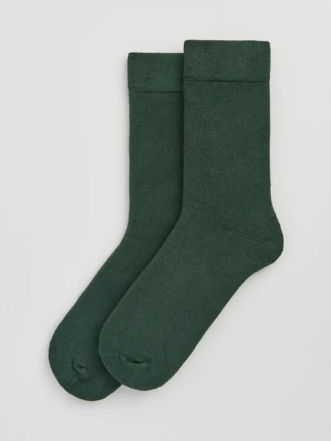 Pairs BAMFORL25 Glen Green Bamboo Socks