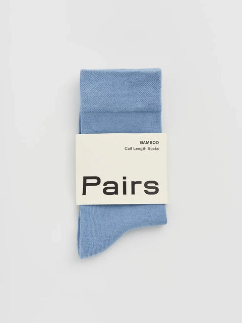 Pairs BAMPBLUL25 Morning Blue Bamboo Socks