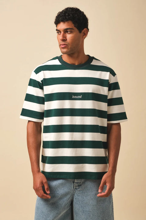 Bound Basil Stripe Tee