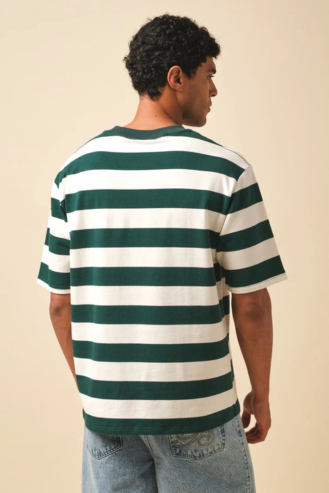 Bound Basil Stripe Tee