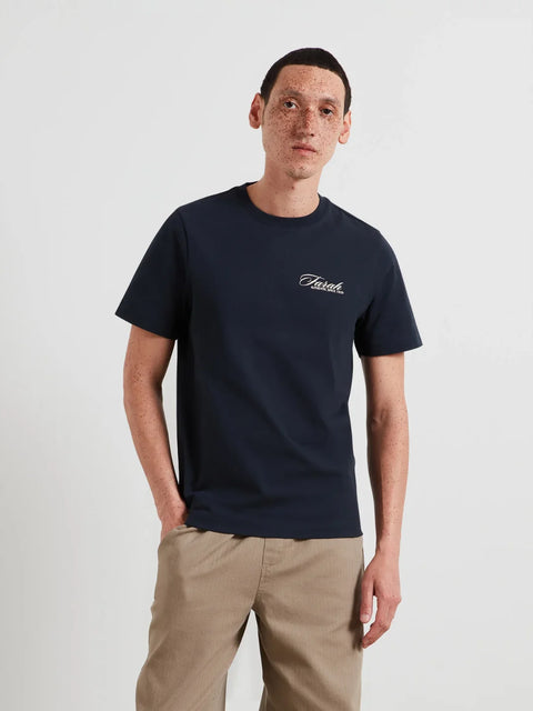 Farah F4KSG040 Byron Graphic Ss Tee In True Navy