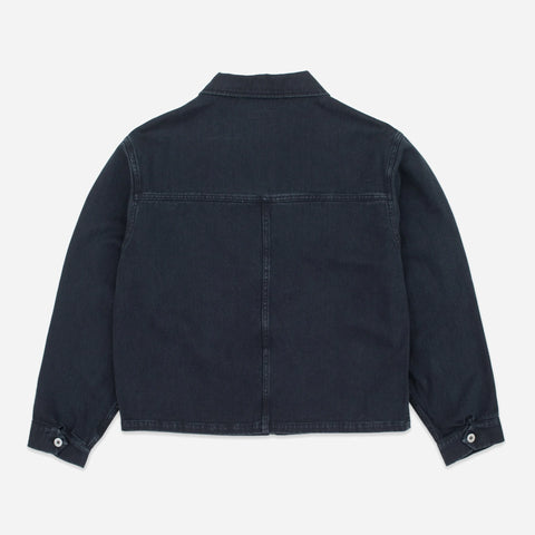 Dubbleware Dwm2601-0801 Crop Mecanic Jacket - Dark Navy