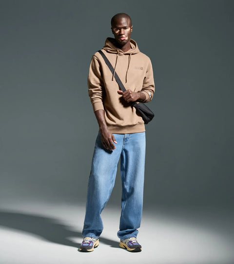 Diadora Hoodie Athletic Logo In Sepia Tint