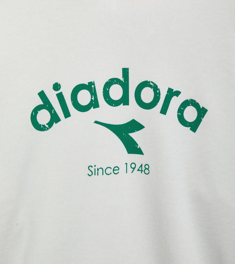 Diadora Hoodie Athletic Logo In White Milk