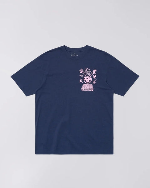 Edwin I037351 Soba Yasubé T-Shirt In Maritime Blue