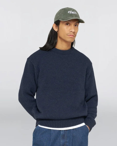 Edwin I037514 Ellis Hibiki Sweater In Navy/Pink