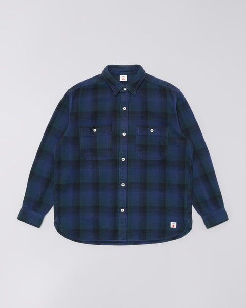 Edwin I037560 Work Shirt Ls In Green