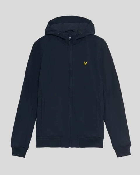Lyle & Scott JK2110TON Tonal Fleece Back Softshell In Dark Navy