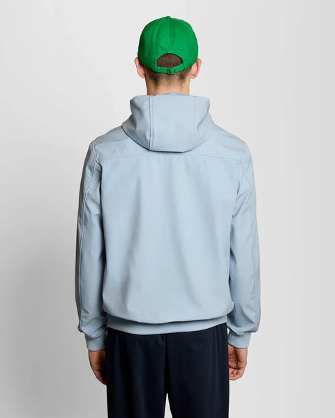 Lyle & Scott JK2200V Mesh Back Softshell Jacket In W596 Opal Blue