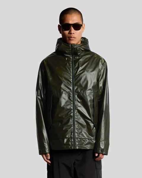 Lyle & Scott JK2303V Heat Reactive Shell Jacket In Dark Sediment/Laser