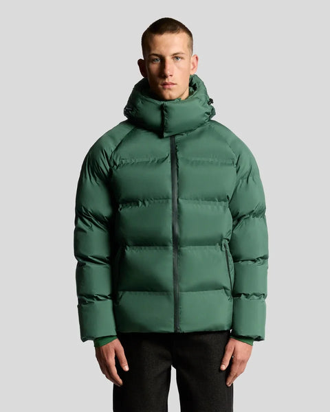 Lyle & Scott JK2317V Welded Puffer Jacket In Dark Pine
