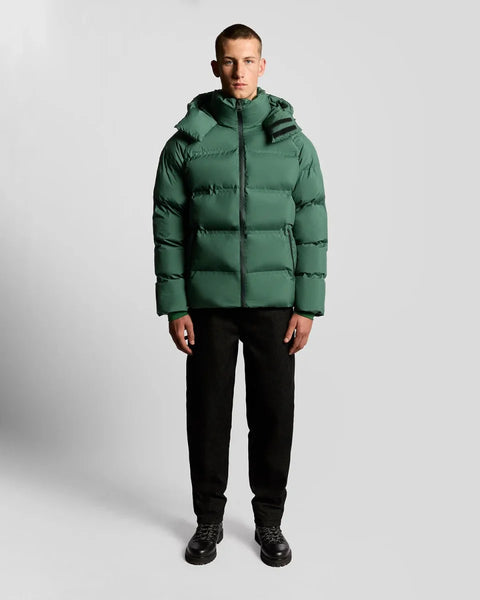 Lyle & Scott JK2317V Welded Puffer Jacket In Dark Pine