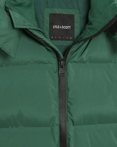 Lyle & Scott JK2317V Welded Puffer Jacket In Dark Pine