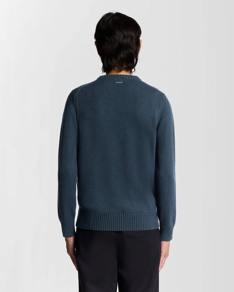 Lyle & Scott KN2343V Military Crew Neck Jumper In Carbon