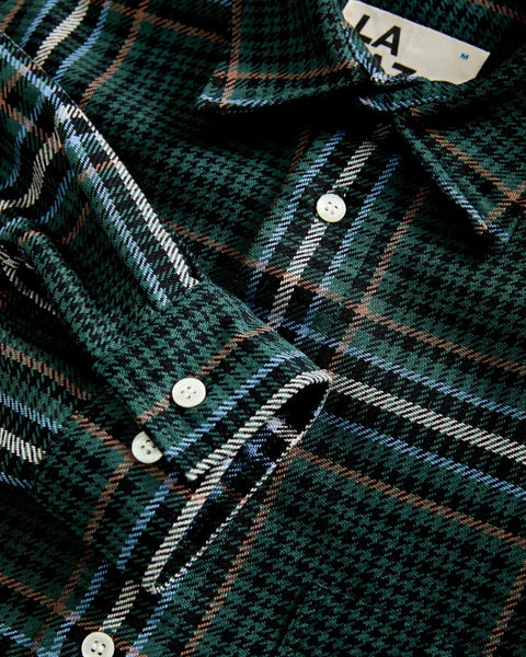 La Paz Carvalho Shirt In Dark Green Checks