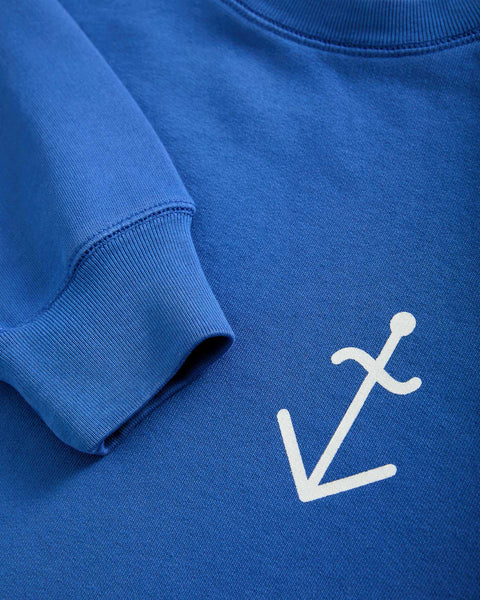 La Paz Cunha Sweatshirt In Yves Blue/Off White Logo