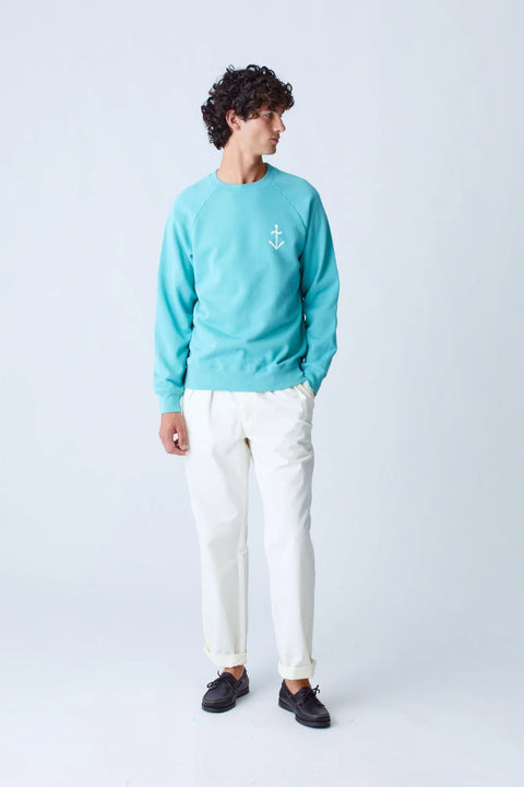 La Paz Cunha Logo Sweatshirt In Green/Off-White