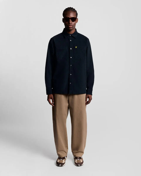 Lyle & Scott LW2315V Corduroy Shirt In Dark Navy