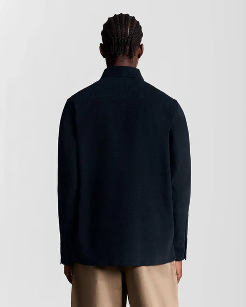 Lyle & Scott LW2315V Corduroy Shirt In Dark Navy