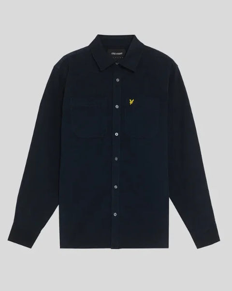 Lyle & Scott LW2315V Corduroy Shirt In Dark Navy
