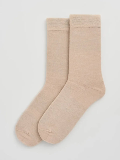 Pairs MERCREAM Milky Tea Beige Merino Socks