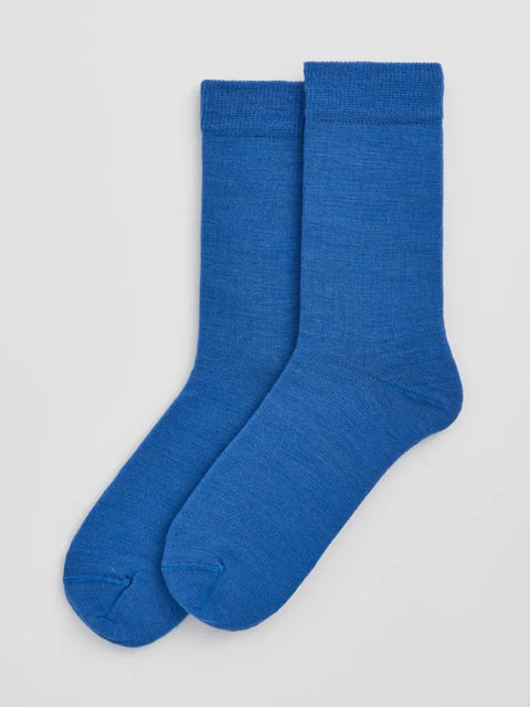 Pairs MERMIDBLU Strong Blue Merino Socks