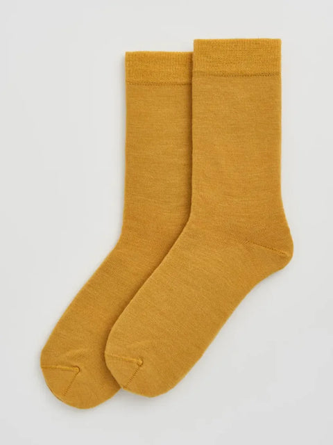 Pairs MERMUST Golden Yellow Merino Socks
