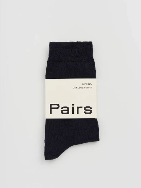 Pairs MERNAV Inky Blue Merino Socks