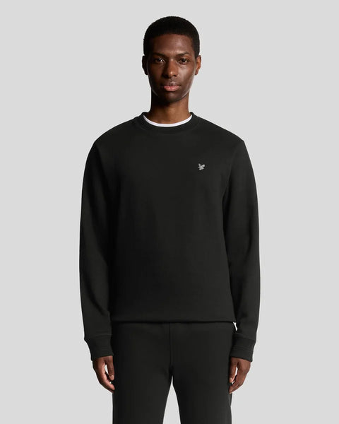 Lyle & Scott ML2353V Diagonal Weave Crew Neck Sweatshirt In Lacquer
