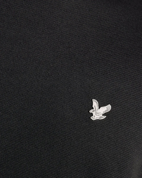 Lyle & Scott ML2353V Diagonal Weave Crew Neck Sweatshirt In Lacquer