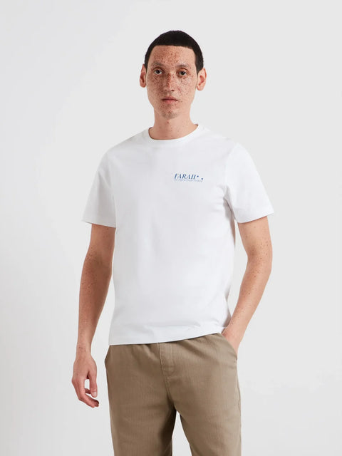 Farah F4KSG042 Morween Graphic Ss T In White