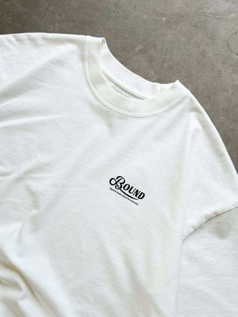 Bound Retro Logo Tee - White