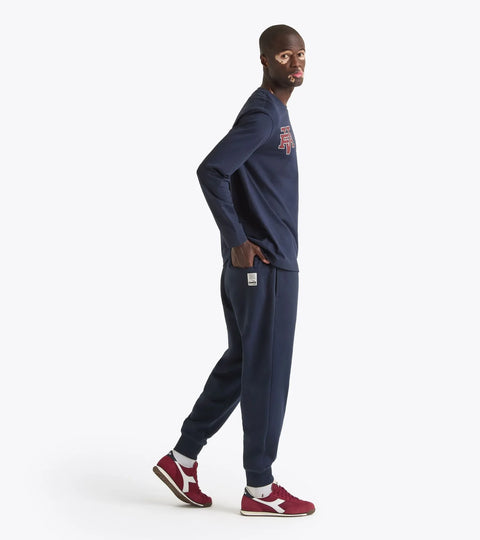 Diadora Pants Run Valley In Blue Denim