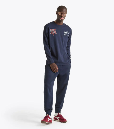 Diadora Pants Run Valley In Blue Denim